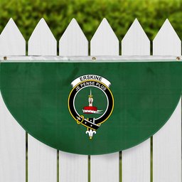 ScotsTee Shop Scottish Erskine Hunting Ancient Crest Tartan Non-Pleated Fan Flag Bunting Banner
