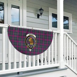 ScotsTee Shop Scottish Gregor Hunting Modern Crest Tartan Non-Pleated Fan Flag Bunting Banner