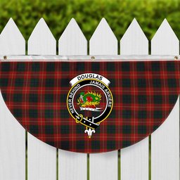 ScotsTee Shop Scottish Douglas of Roxburgh Crest Tartan Non-Pleated Fan Flag Bunting Banner