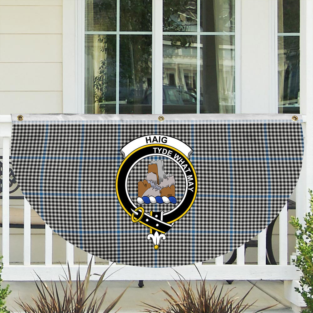 ScotsTee Shop Scottish Haig Ancient Crest Tartan Non-Pleated Fan Flag Bunting Banner
