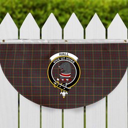 ScotsTee Shop Scottish Hall Modern Crest Tartan Non-Pleated Fan Flag Bunting Banner