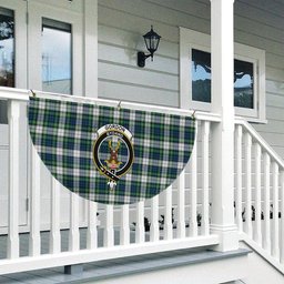 ScotsTee Shop Scottish Gordon Dress Ancient Crest Tartan Non-Pleated Fan Flag Bunting Banner