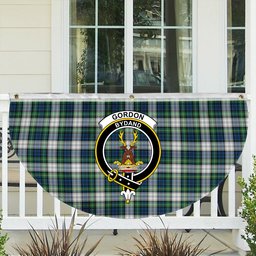 ScotsTee Shop Scottish Gordon Dress Ancient Crest Tartan Non-Pleated Fan Flag Bunting Banner