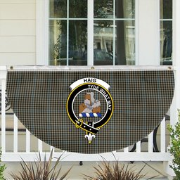 ScotsTee Shop Scottish Haig Crest Tartan Non-Pleated Fan Flag Bunting Banner