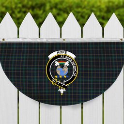 ScotsTee Shop Scottish Hope Vere Modern Clan Crest Tartan Non-Pleated Fan Flag Bunting Banner