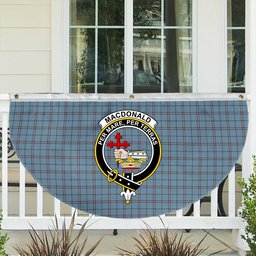ScotsTee Shop Scottish MacDonald from Rawtenstall Crest Tartan Non-Pleated Fan Flag Bunting Banner