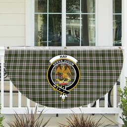 ScotsTee Shop Scottish Hay White Dress Crest Tartan Non-Pleated Fan Flag Bunting Banner
