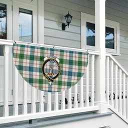 ScotsTee Shop Scottish Guthrie Dress Ancient Crest Tartan Non-Pleated Fan Flag Bunting Banner