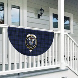ScotsTee Shop Scottish Hope Weir Crest Tartan Non-Pleated Fan Flag Bunting Banner