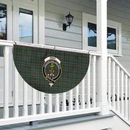 ScotsTee Shop Scottish Gray Hunting Crest Tartan Non-Pleated Fan Flag Bunting Banner