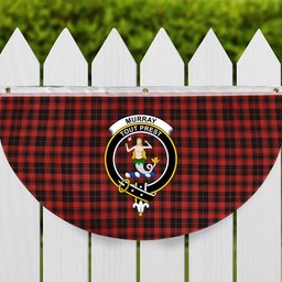 ScotsTee Shop Scottish Murray of Ochtertyre Ancient Crest Tartan Non-Pleated Fan Flag Bunting Banner