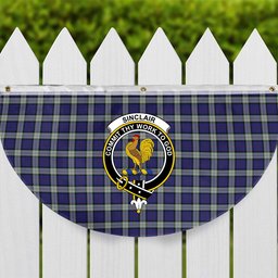 ScotsTee Shop Scottish Sinclair Dress Dance Crest Tartan Non-Pleated Fan Flag Bunting Banner