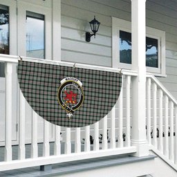 ScotsTee Shop Scottish MacDuff Dress 2 Crest Tartan Non-Pleated Fan Flag Bunting Banner