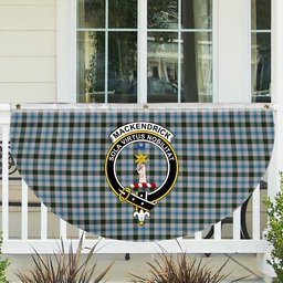 ScotsTee Shop Scottish MacKendrick Dress Crest Tartan Non-Pleated Fan Flag Bunting Banner