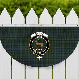 ScotsTee Shop Scottish Scott Hunting special Crest Tartan Non-Pleated Fan Flag Bunting Banner