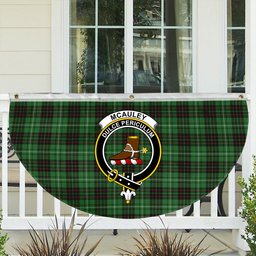 ScotsTee Shop Scottish McAuley of Lewis Ancient Crest Tartan Non-Pleated Fan Flag Bunting Banner