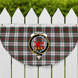 ScotsTee Shop Scottish MacDuff Dress Modern Crest Tartan Non-Pleated Fan Flag Bunting Banner