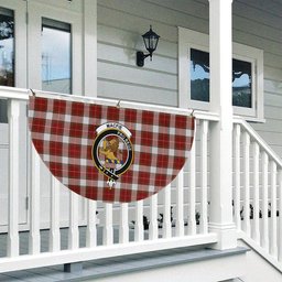 ScotsTee Shop Scottish MacFie Dress Ancient Crest Tartan Non-Pleated Fan Flag Bunting Banner