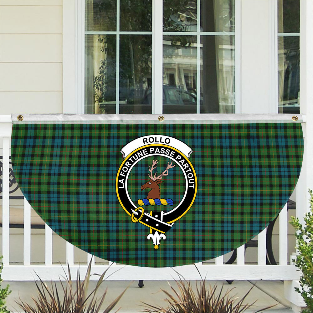ScotsTee Shop Scottish Rollo Ancient Crest Tartan Non-Pleated Fan Flag Bunting Banner