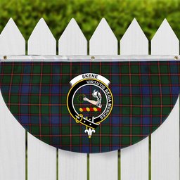 ScotsTee Shop Scottish Skene Crest Tartan Non-Pleated Fan Flag Bunting Banner