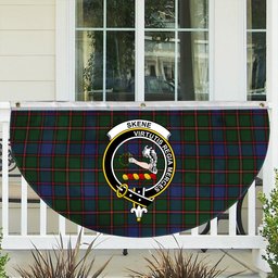 ScotsTee Shop Scottish Skene Crest Tartan Non-Pleated Fan Flag Bunting Banner