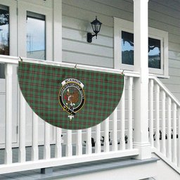 ScotsTee Shop Scottish McKinnon Hunting Ancient Crest Tartan Non-Pleated Fan Flag Bunting Banner