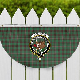 ScotsTee Shop Scottish McKinnon Hunting Ancient Crest Tartan Non-Pleated Fan Flag Bunting Banner