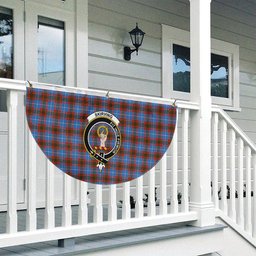 ScotsTee Shop Scottish Skirving Crest Tartan Non-Pleated Fan Flag Bunting Banner