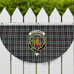 ScotsTee Shop Scottish MacThomas Hunting Modern Crest Tartan Non-Pleated Fan Flag Bunting Banner