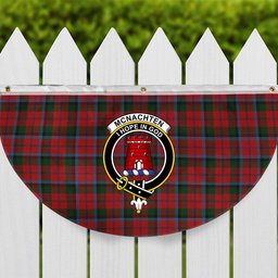 ScotsTee Shop Scottish McNachten Crest Tartan Non-Pleated Fan Flag Bunting Banner