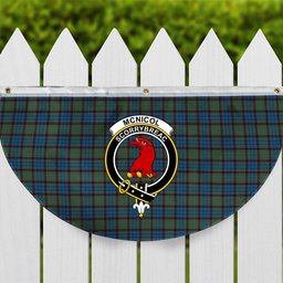 ScotsTee Shop Scottish McNicol Hunting Crest Tartan Non-Pleated Fan Flag Bunting Banner