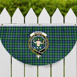 ScotsTee Shop Scottish Murray of Atholl Ancient Crest Tartan Non-Pleated Fan Flag Bunting Banner