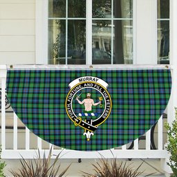 ScotsTee Shop Scottish Murray of Atholl Ancient Crest Tartan Non-Pleated Fan Flag Bunting Banner