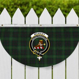 ScotsTee Shop Scottish McAuley Hunting Crest Tartan Non-Pleated Fan Flag Bunting Banner