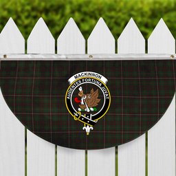 ScotsTee Shop Scottish MacKinnon Hunting 3 Crest Tartan Non-Pleated Fan Flag Bunting Banner