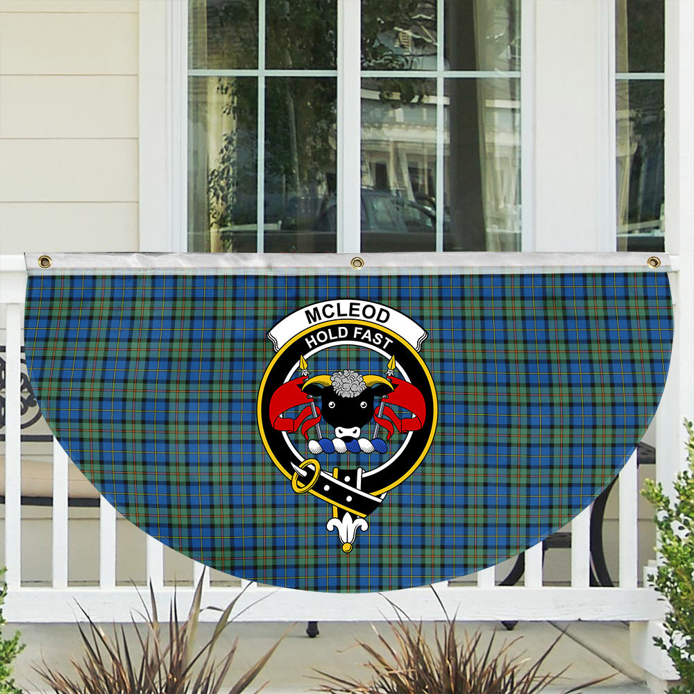 ScotsTee Shop Scottish McLeod of Harris Ancient Crest Tartan Non-Pleated Fan Flag Bunting Banner