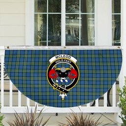 ScotsTee Shop Scottish McLeod of Harris Ancient Crest Tartan Non-Pleated Fan Flag Bunting Banner
