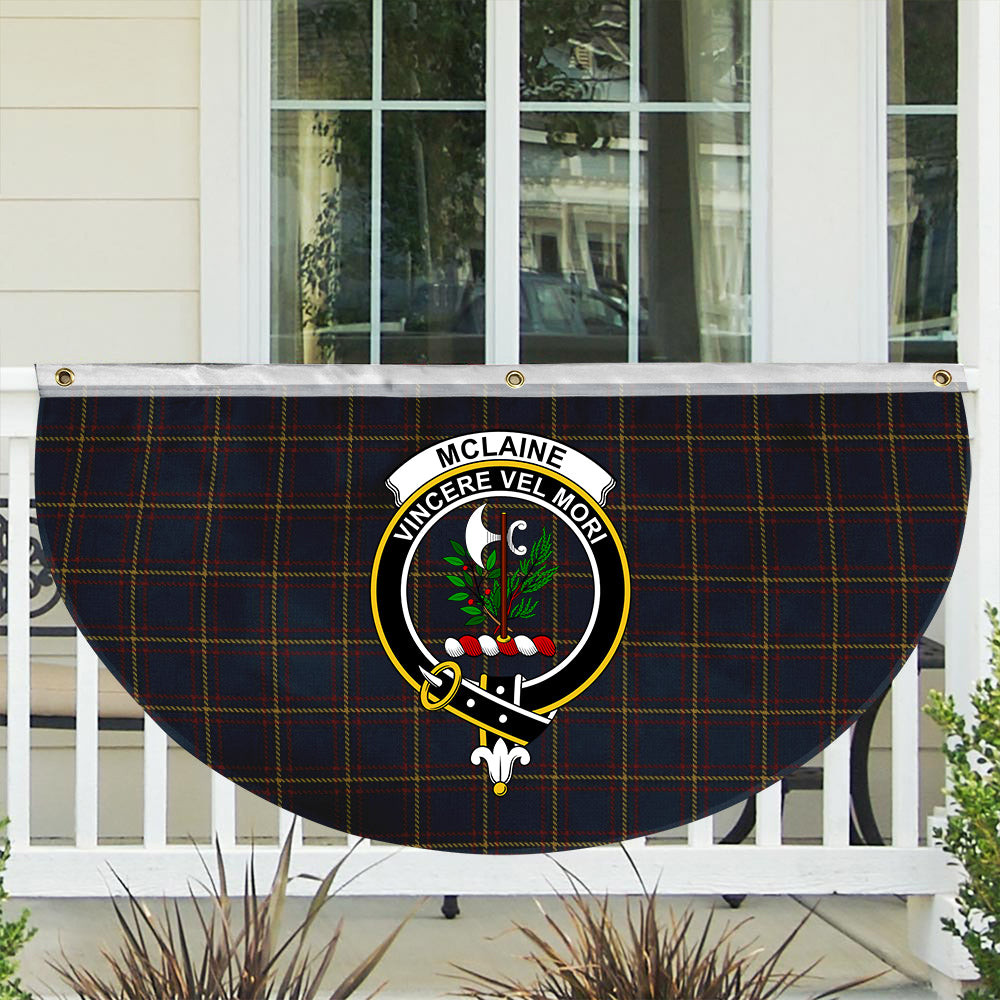 ScotsTee Shop Scottish McLaine of Lochbuie Hunting Crest Tartan Non-Pleated Fan Flag Bunting Banner