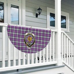 ScotsTee Shop Scottish Sinclair Dress (Dance) Ancient Clan Crest Tartan Non-Pleated Fan Flag Bunting Banner