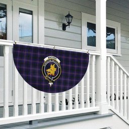 ScotsTee Shop Scottish MacIver of Strome Crest Tartan Non-Pleated Fan Flag Bunting Banner