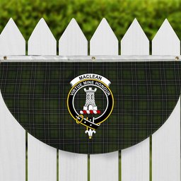 ScotsTee Shop Scottish MacLean Hunting Crest Tartan Non-Pleated Fan Flag Bunting Banner