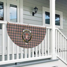 ScotsTee Shop Scottish Robertson Dress #2 Ancient Crest Tartan Non-Pleated Fan Flag Bunting Banner