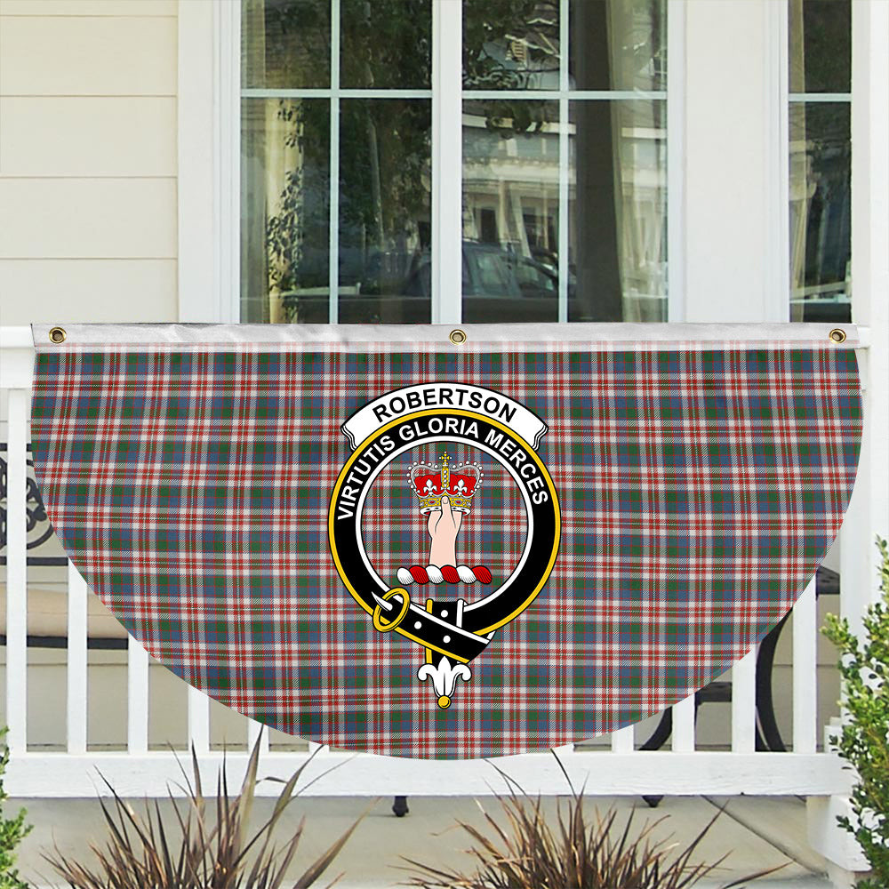 ScotsTee Shop Scottish Robertson Dress #2 Ancient Crest Tartan Non-Pleated Fan Flag Bunting Banner