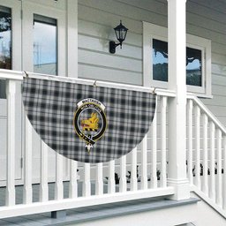ScotsTee Shop Scottish MacTavish of Dunardry Dress Crest Tartan Non-Pleated Fan Flag Bunting Banner