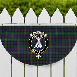 ScotsTee Shop Scottish MacCallum Crest Tartan Non-Pleated Fan Flag Bunting Banner