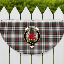 ScotsTee Shop Scottish McDuff Dress Modern Crest Tartan Non-Pleated Fan Flag Bunting Banner