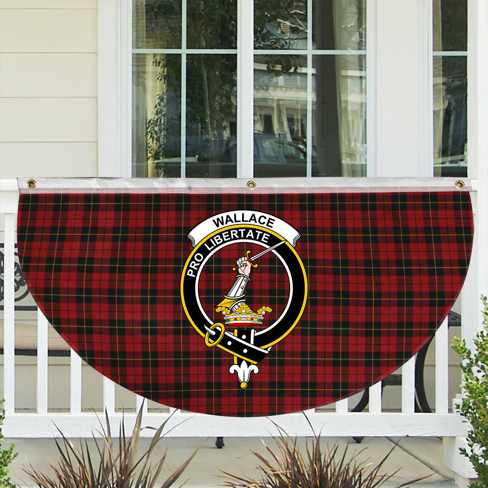 ScotsTee Shop Scottish Wallace Crest Tartan Non-Pleated Fan Flag Bunting Banner