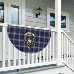 ScotsTee Shop Scottish Kinnaird Modern Crest Tartan Non-Pleated Fan Flag Bunting Banner