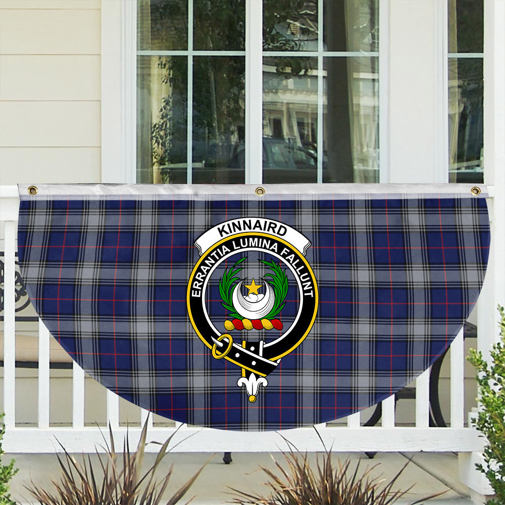 ScotsTee Shop Scottish Kinnaird Modern Crest Tartan Non-Pleated Fan Flag Bunting Banner