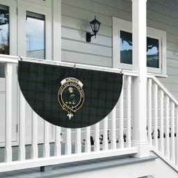 ScotsTee Shop Scottish McInnes Crest Tartan Non-Pleated Fan Flag Bunting Banner